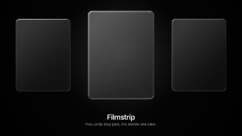 Horizontal filmstrip template