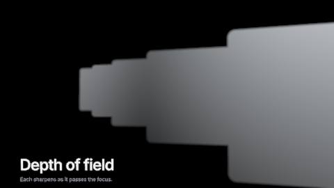 Depth of field slider template