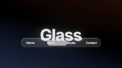 Liquid glass nav template
