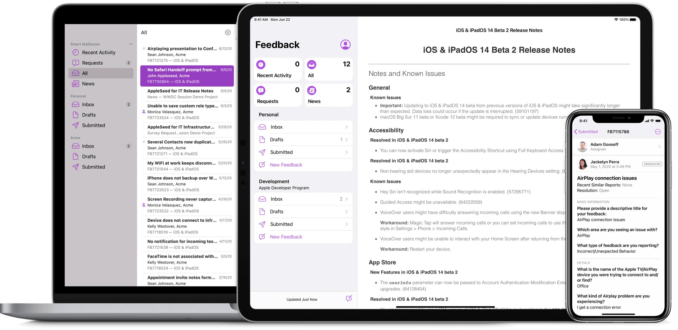 The Feedback Assistant app
