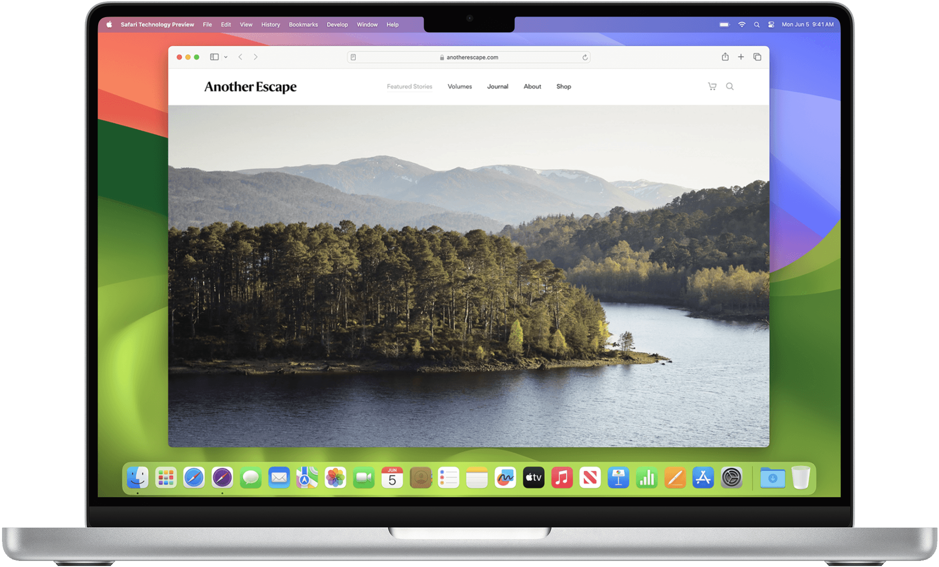 Safari Technology Preview on Mac, showing a website