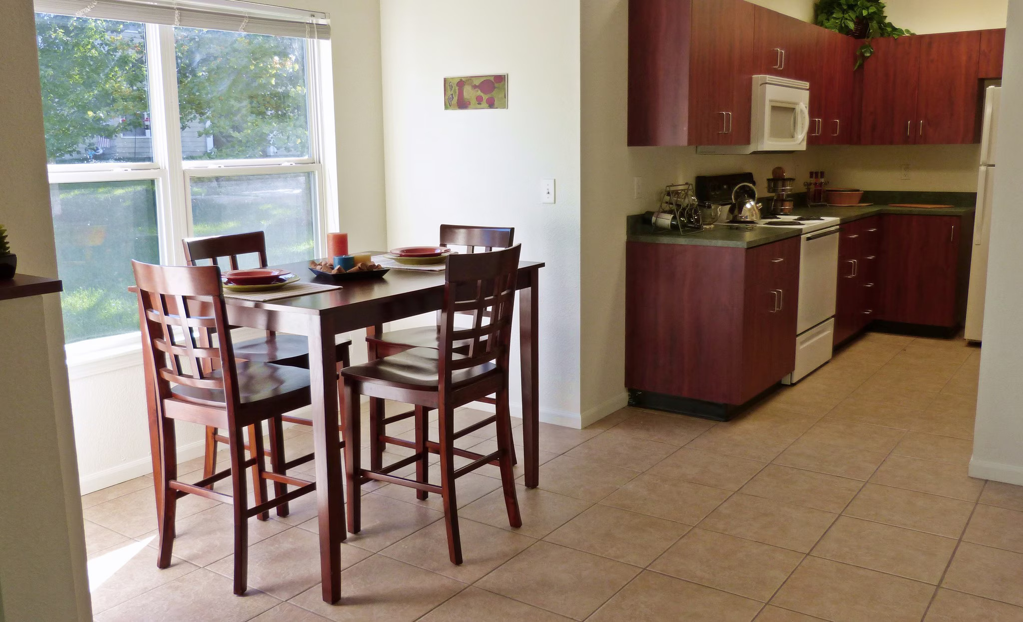 Kitchen and dining area