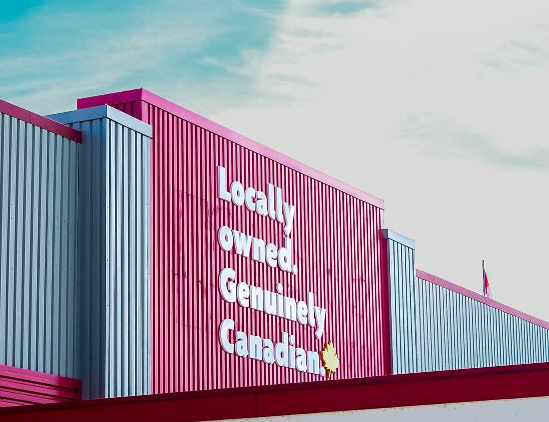 The Locally owned, genuinely Canadian wall at Gananoque Home Hardware