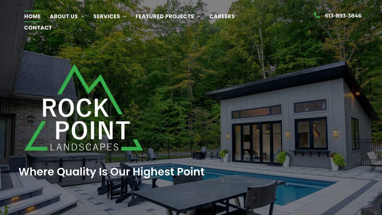 Rock Point Landscapes website