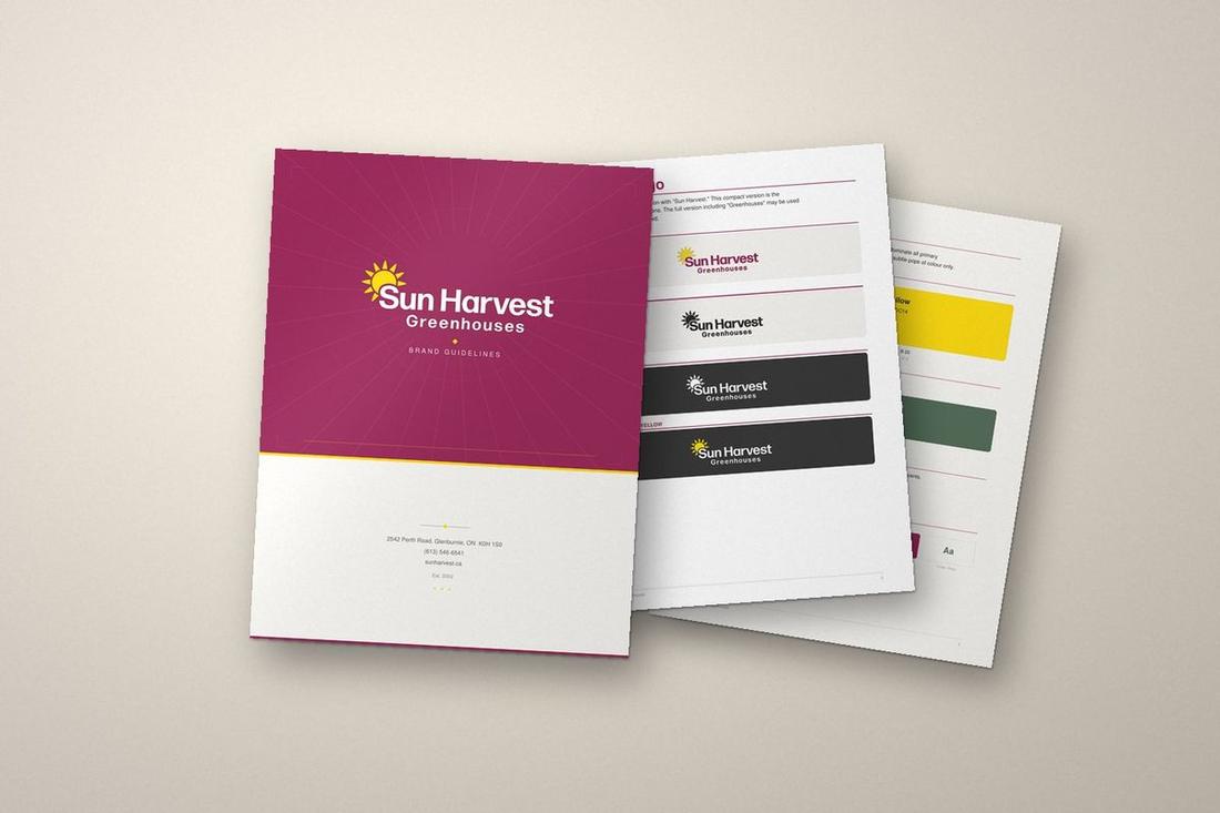 Sun Harvest Greenhouses brand guide