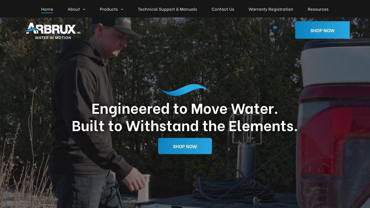 Arbrux website