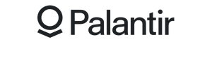 Palantir corporate logo consisting of a stylized circle above a layered shape followed by the word 'Palantir'.