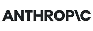 Anthropic logo with stylized capital letter A above the word 'Anthropic' in purple on black background.