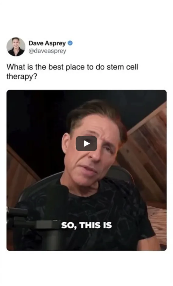 Video thumbnail: What is the best place to do stem cell therapy?