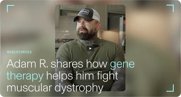 Video thumbnail: Ministories: Adam R. explains how Follistatin supports mobility as he battles muscular dystrophy