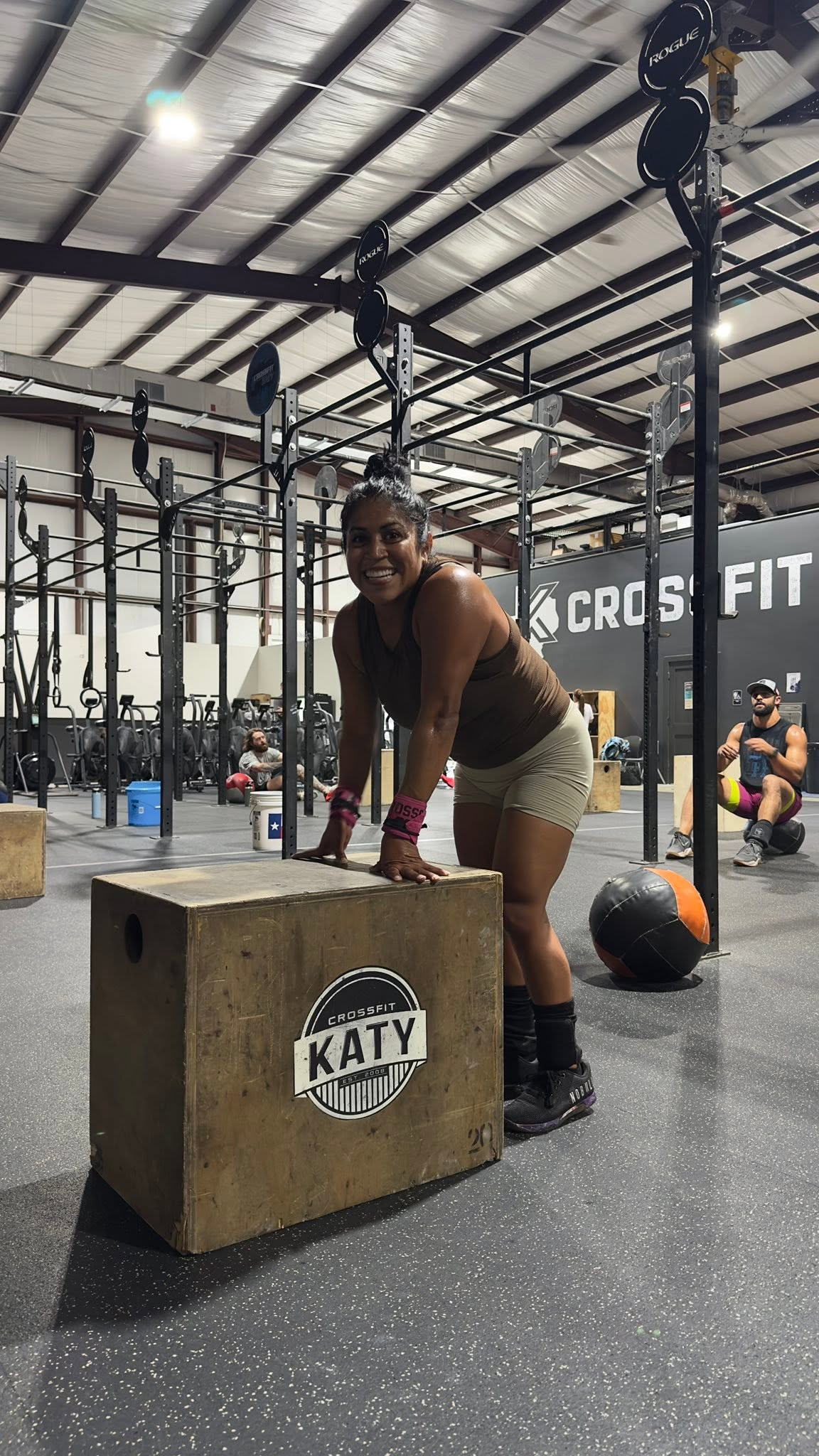 Overhead Press, Box Jump Over, Shoulder to Overhead