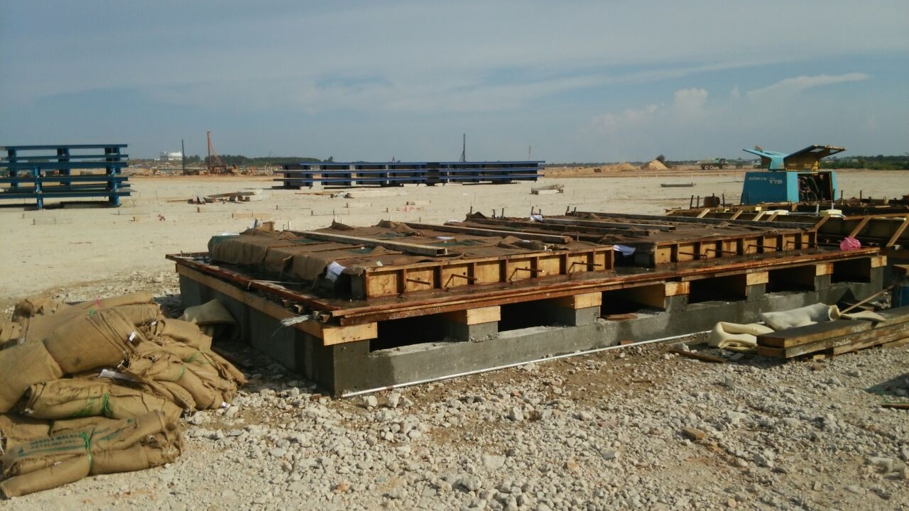 Precasting on site