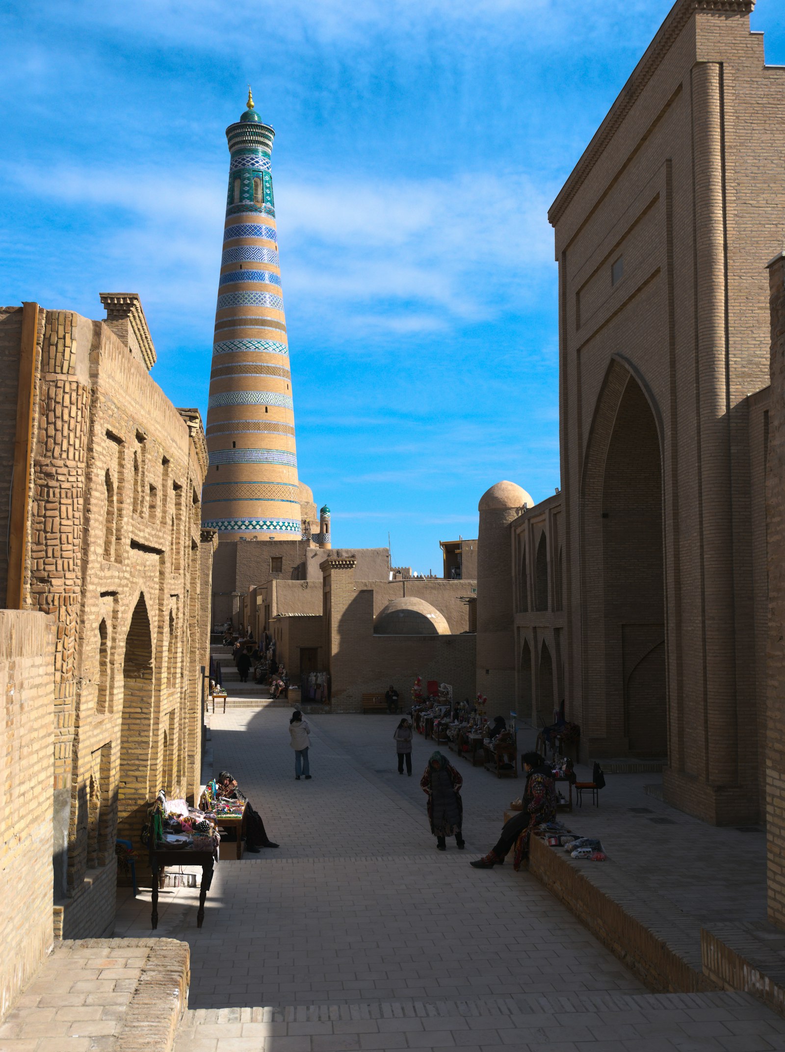 Islam Khodja minaret in the old town of Khiva