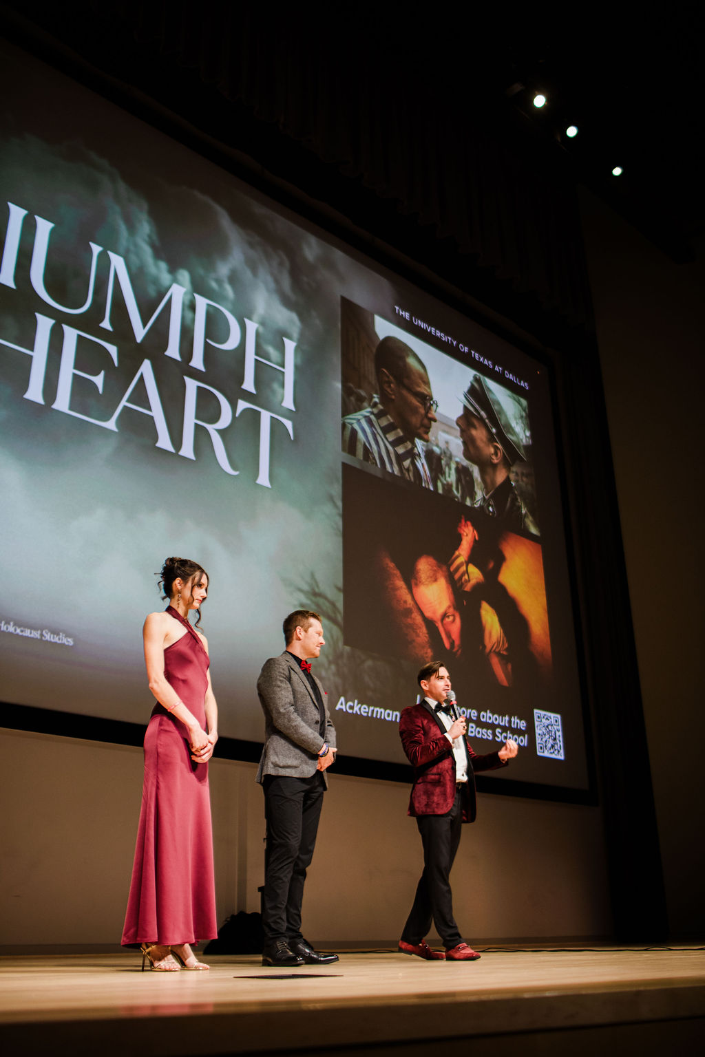 The filmmakers take questions on stage