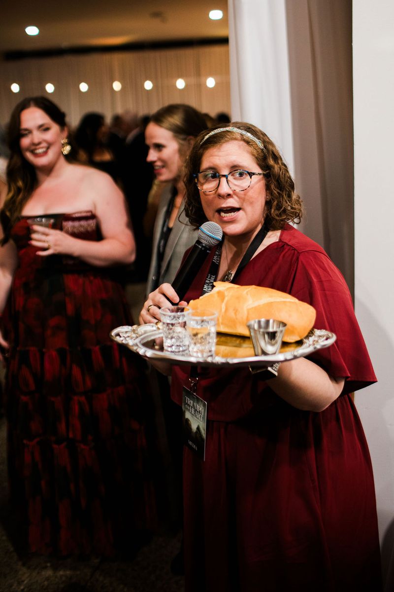 Food served to guests after the film