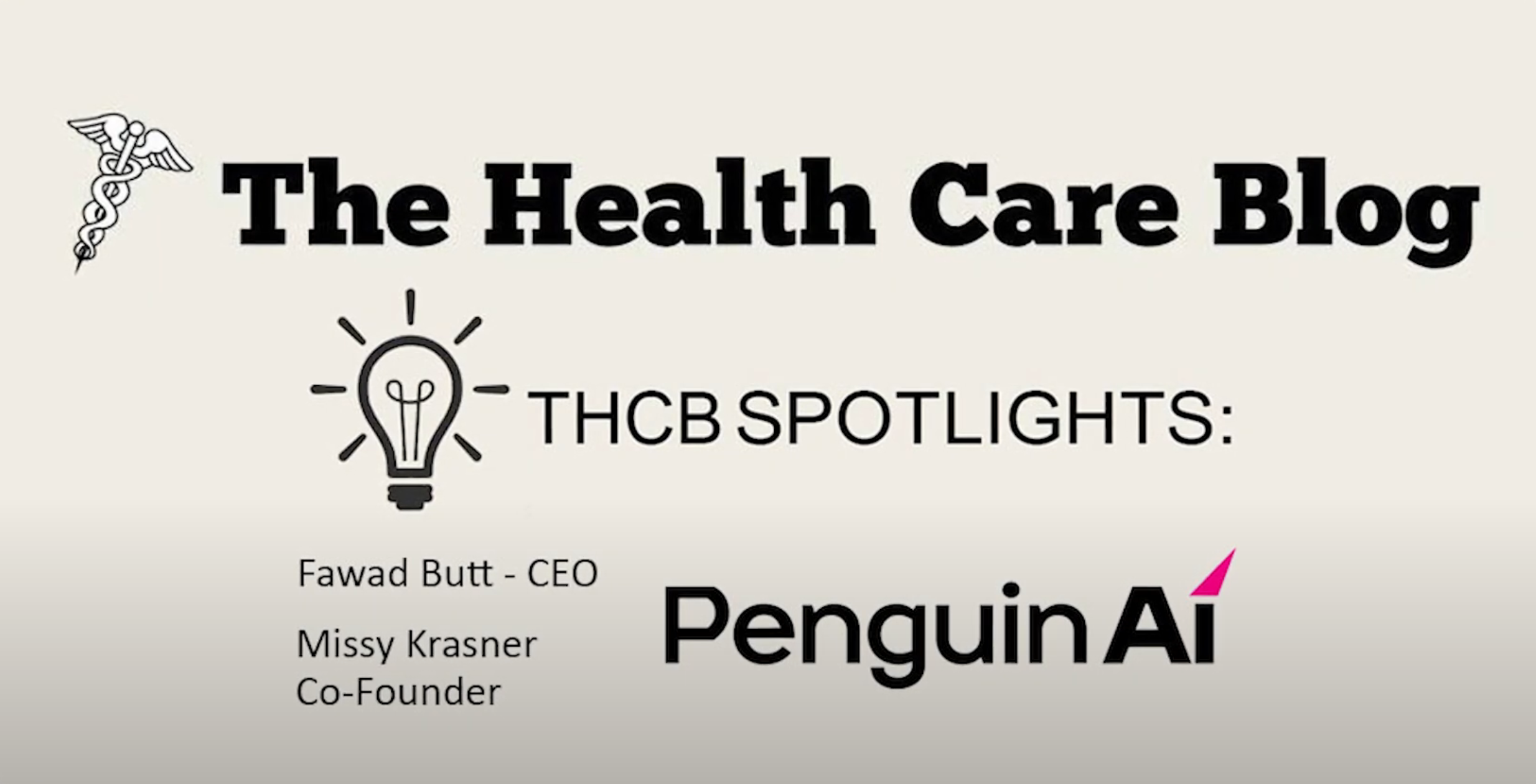 The Health Care Blog Show - Penguin–The Flightless Bird of Health AI