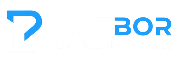 Логотип MatBor — confident in results