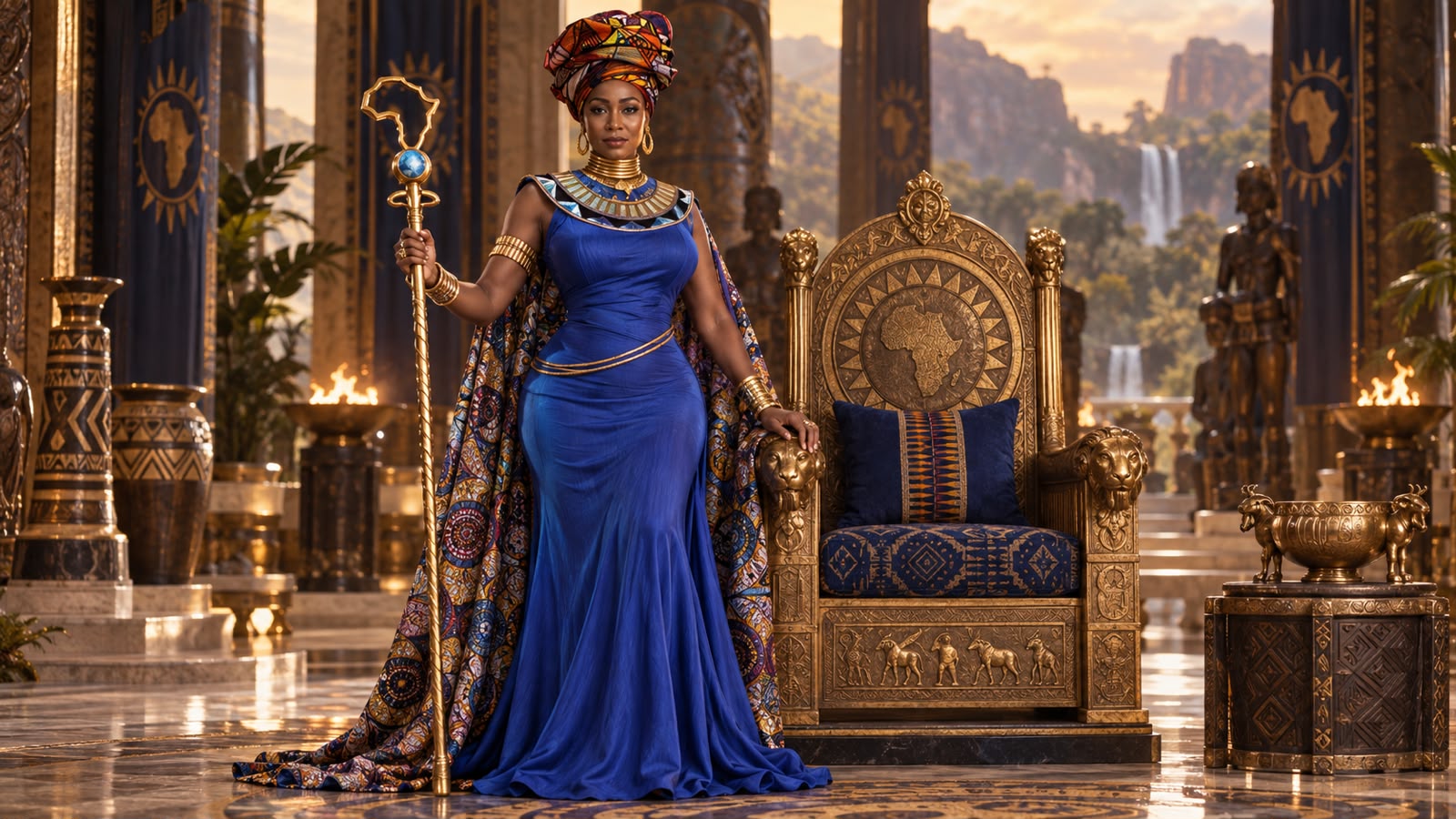 Mama Africa on her throne