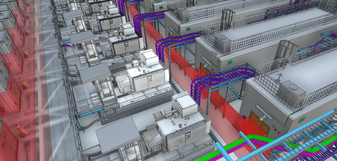Data Center, Thailand: coordinated BIM model