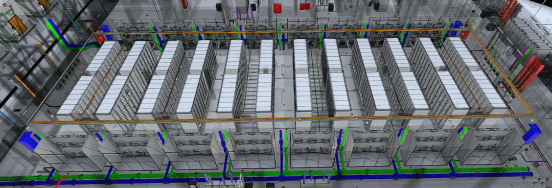 Data Center, Thailand: coordinated BIM model