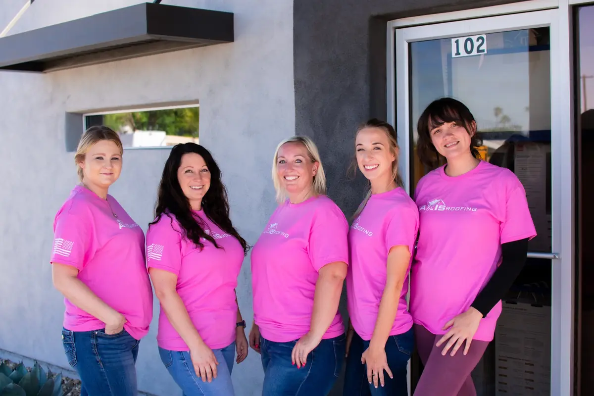 To bring awareness to breast cancer, Axis Roofing Celebrates pink October