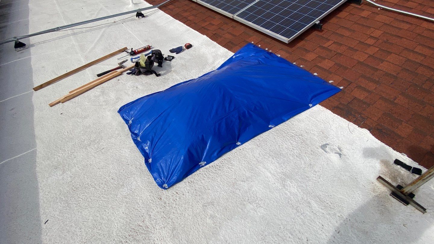Emergency roof tarp in Phoenix, AZ