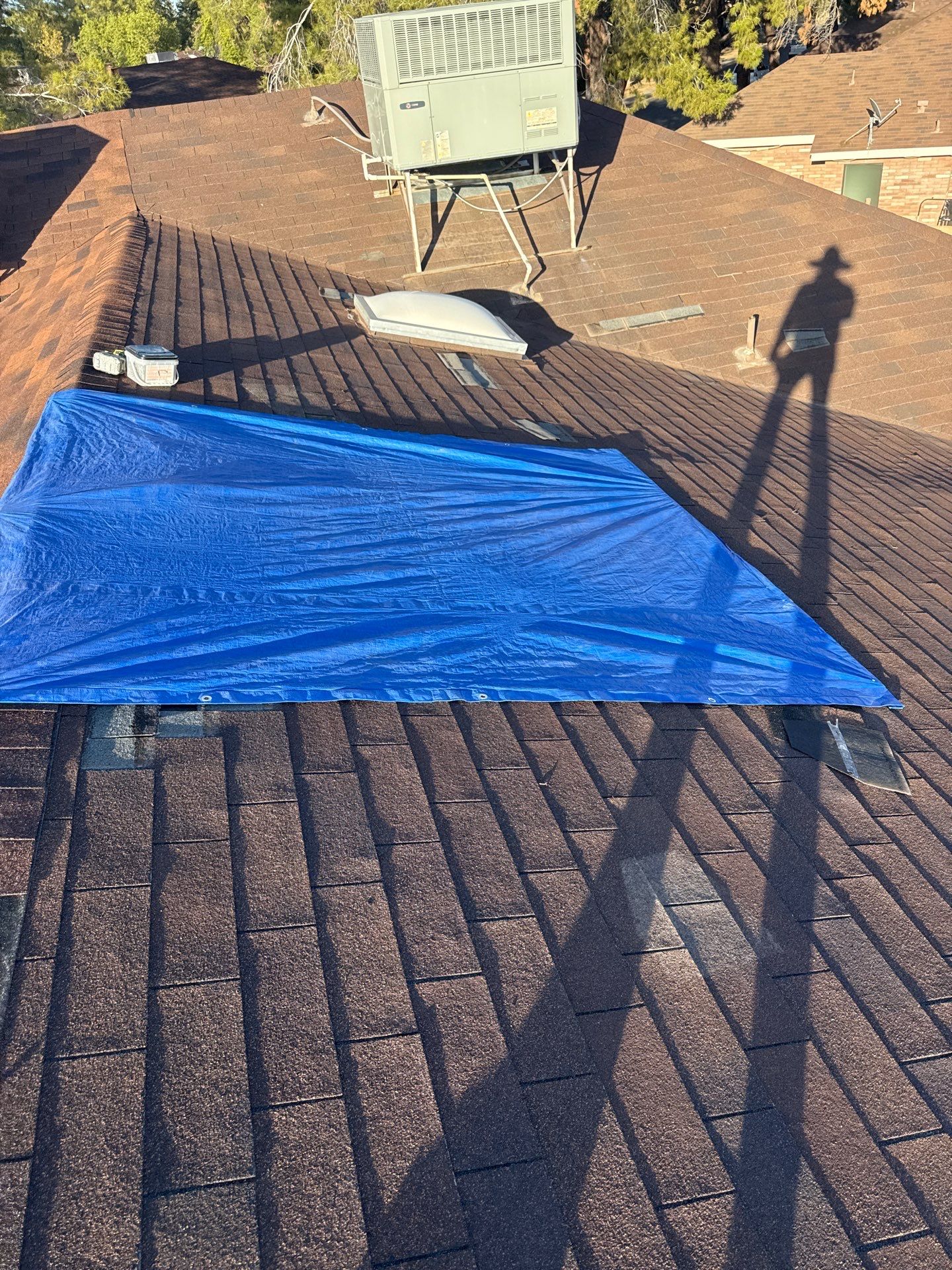 Emergency roof tarp in Gilbert, AZ