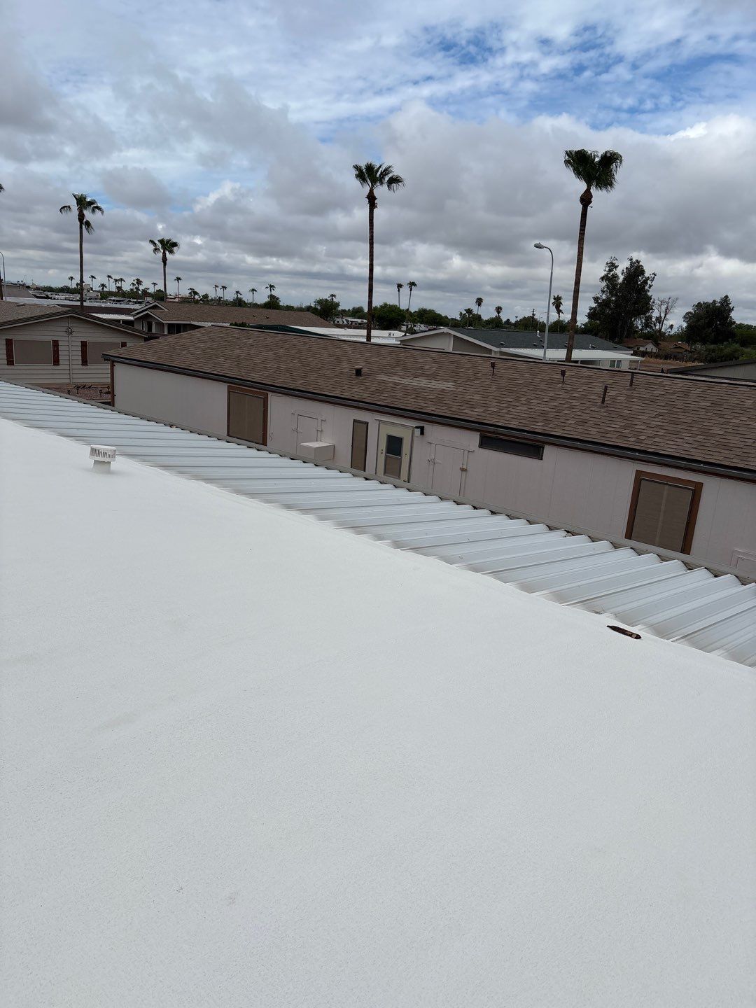Emergency roof tarp in Mesa, AZ