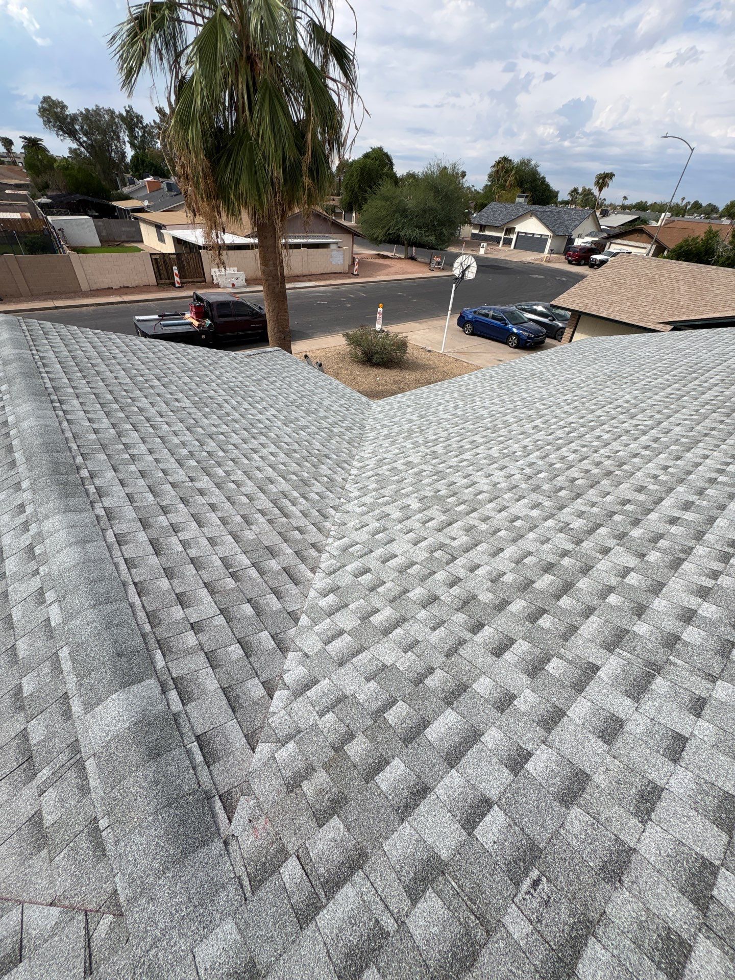 Emergency roof tarp in Mesa, AZ