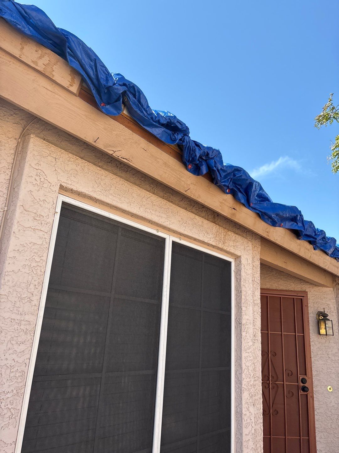 Emergency roof tarp in Chandler, AZ