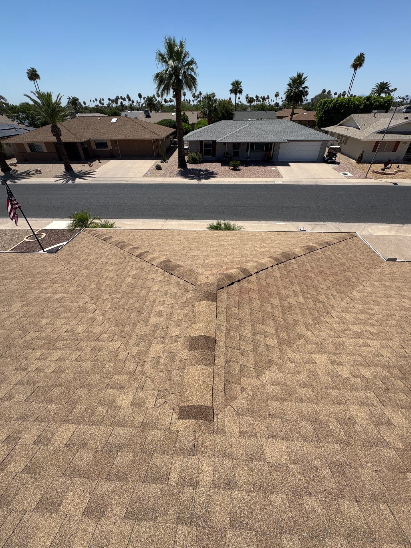 Shingle roof replacement in Sun City, AZ