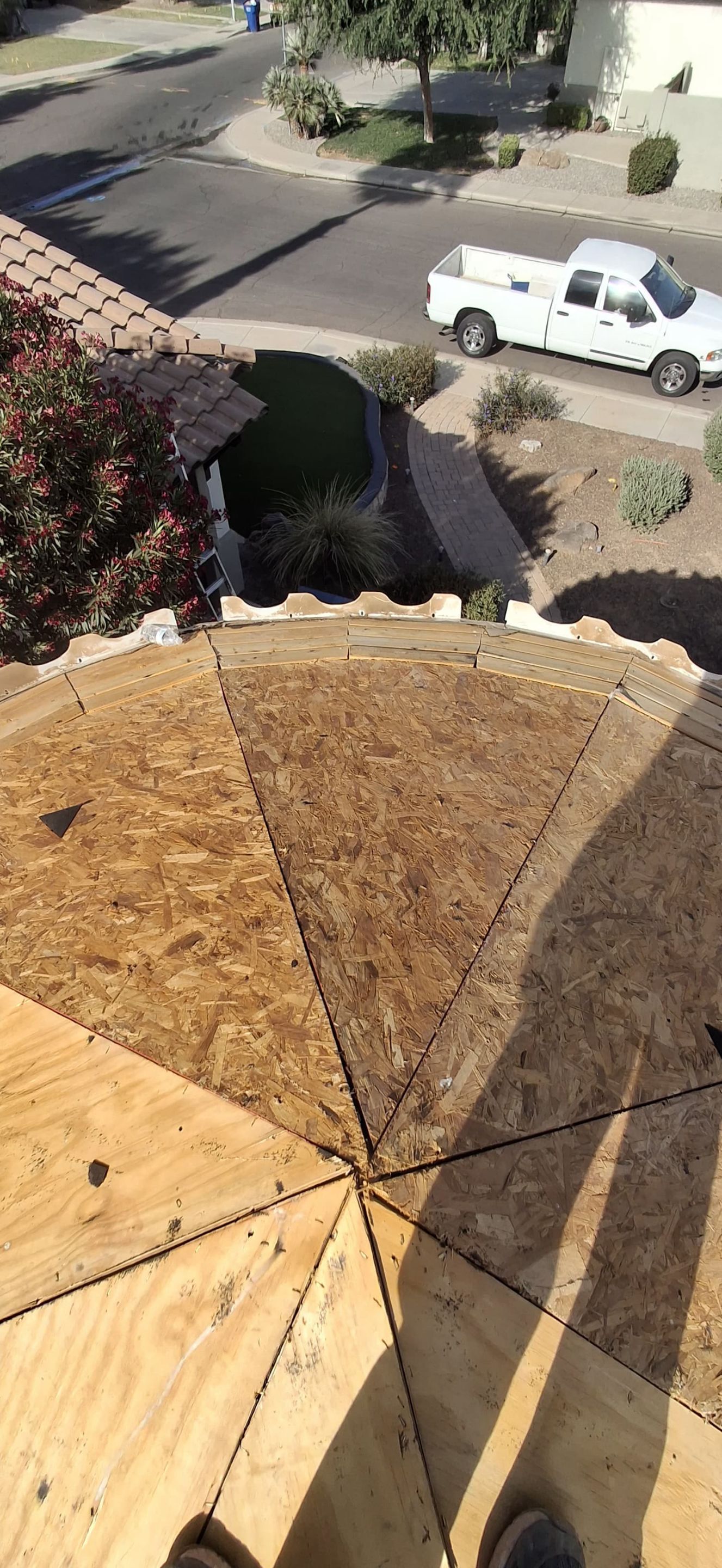 Tile Roof Replacement with Wood Decking Repair in Chandler, AZ