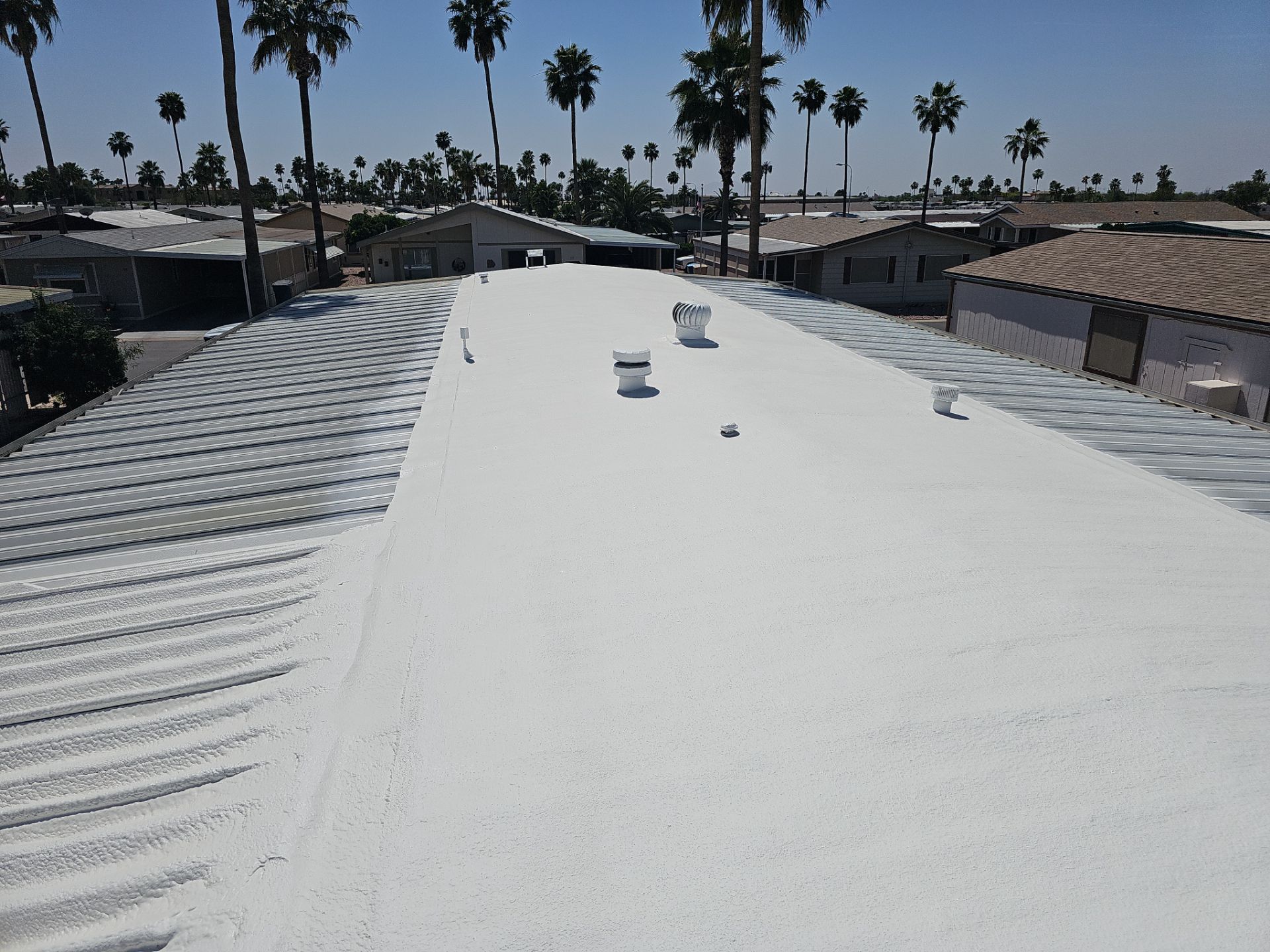 Energy-Efficient Foam Roof Replacement in Mesa, AZ