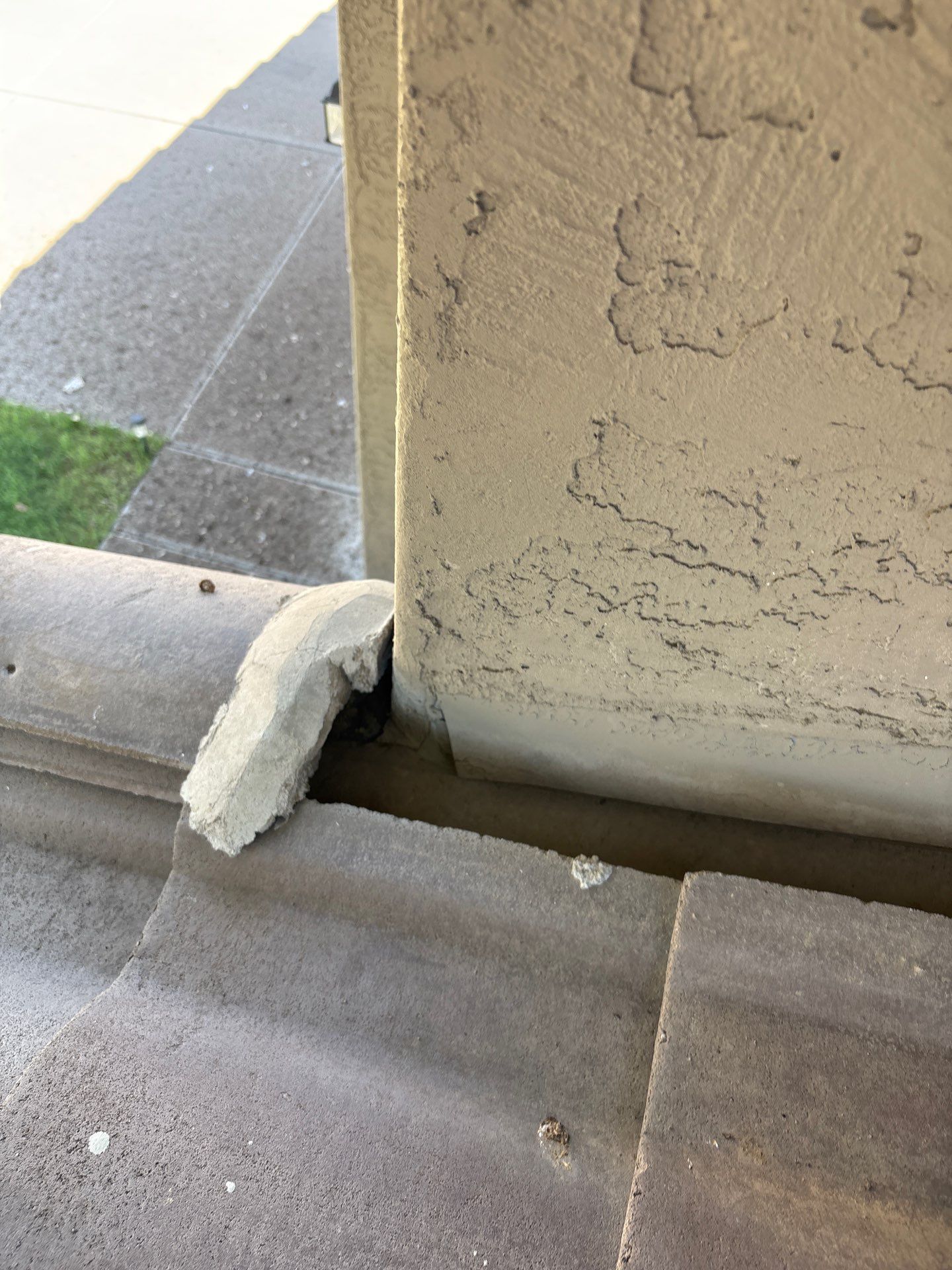 Concrete Tile Roof Tarp and Flashing Repair in San Tan Valley, AZ