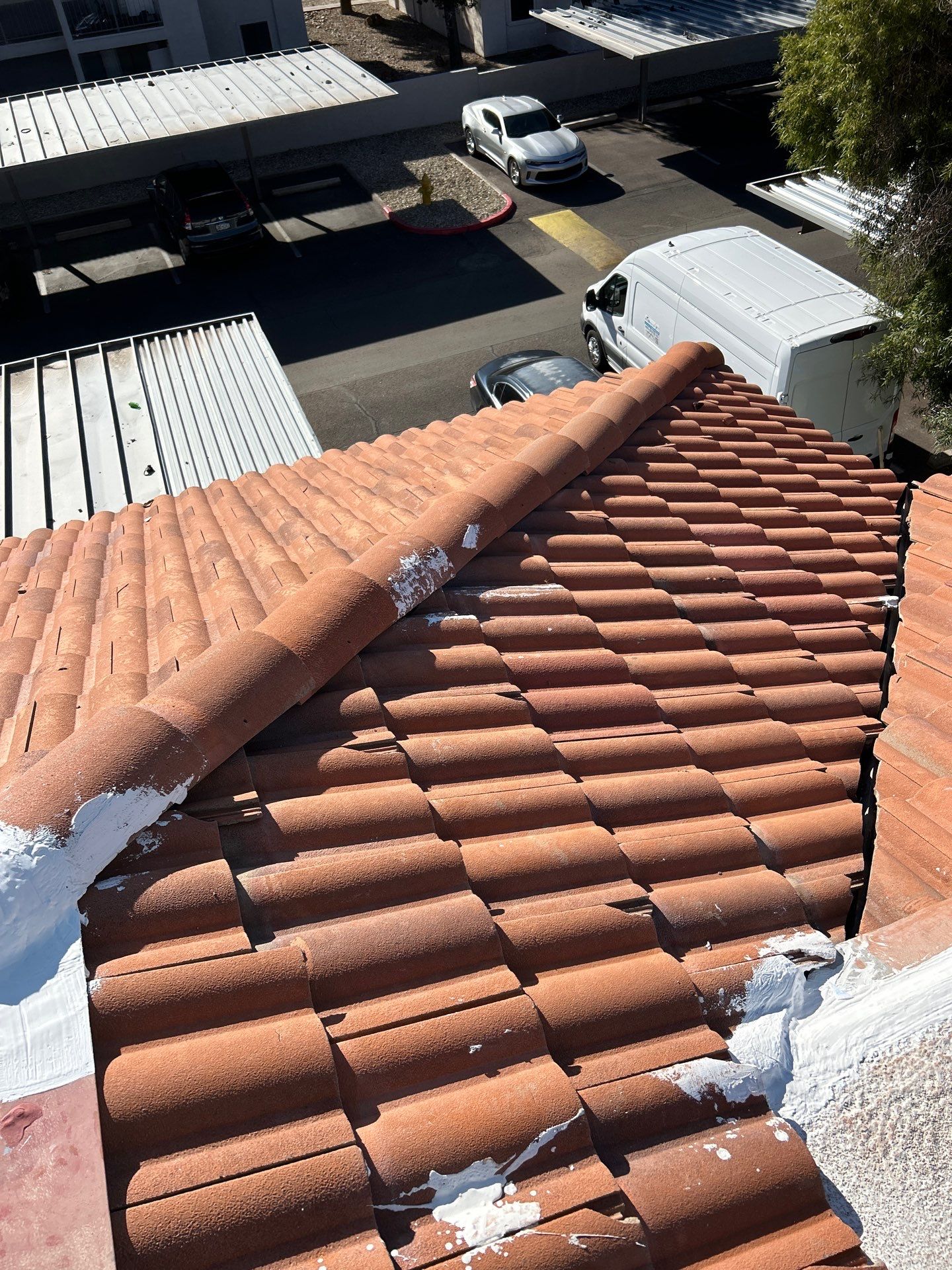 Commercial Concrete Tile Roof with Updated Seals in Phoenix, AZ