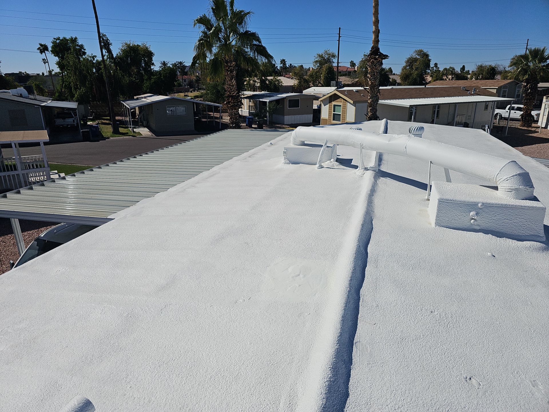 Energy-Efficient Foam Roof Replacement in Tempe, AZ