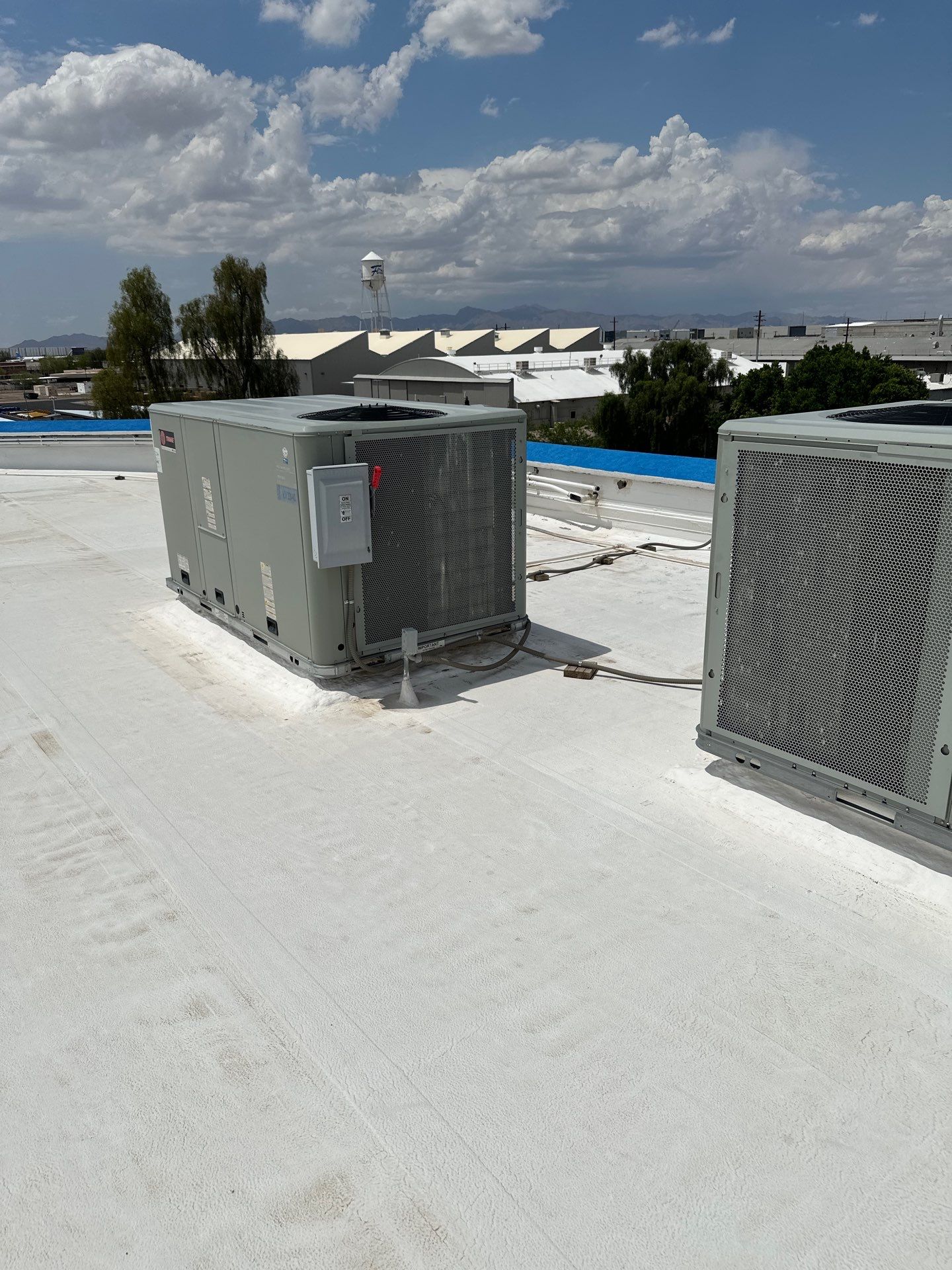 Commercial Flat Roof Replacement with Drainage in Goodyear, AZ