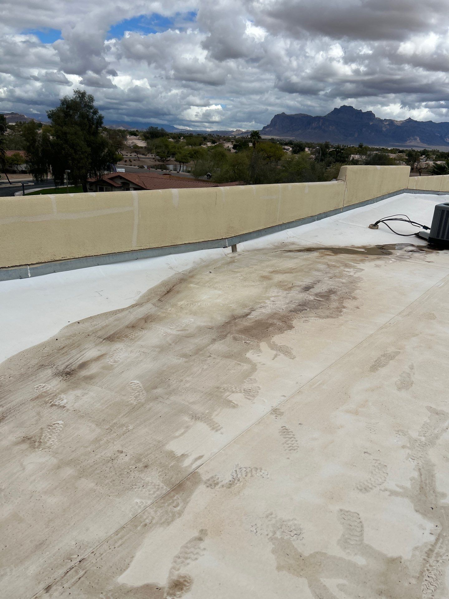 Flat Roof Replacement with Upgraded Flashing in Apache Junction, AZ