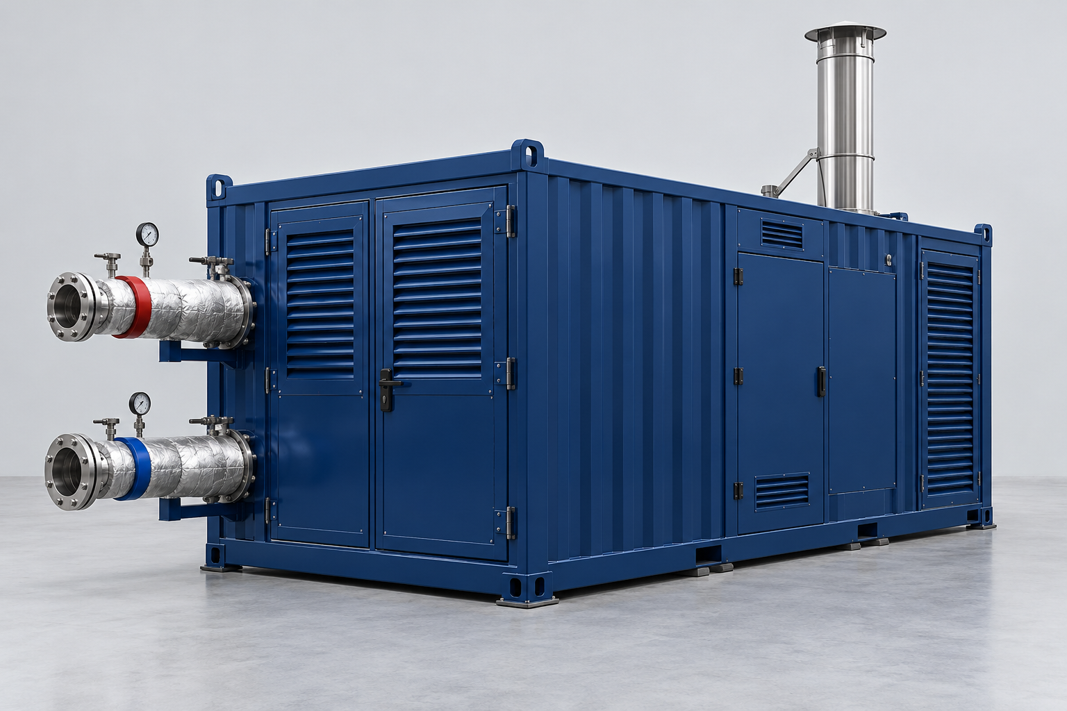 Illustrative temporary boiler hire equipment