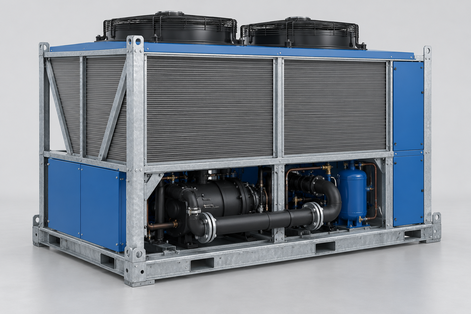 Illustrative temporary chiller hire equipment