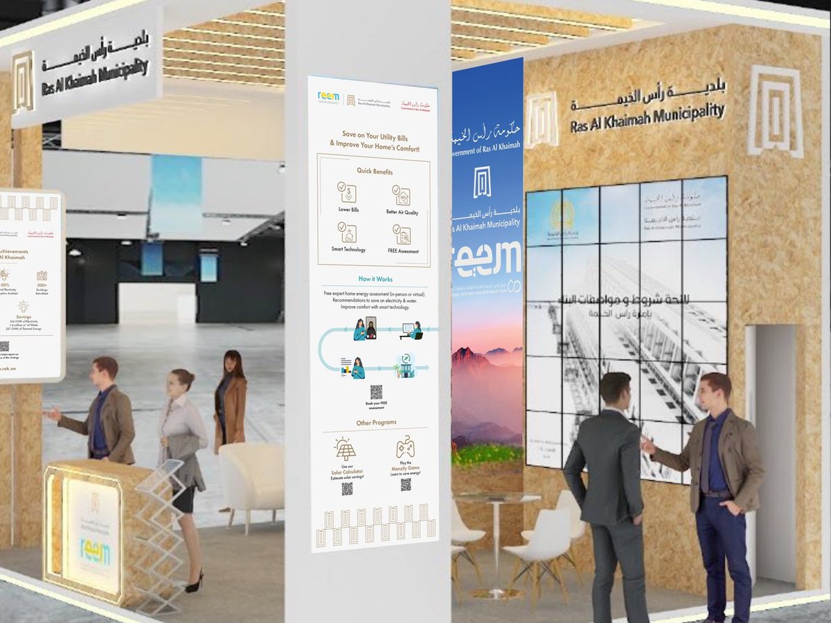 RAK Energy Summit stand, right view