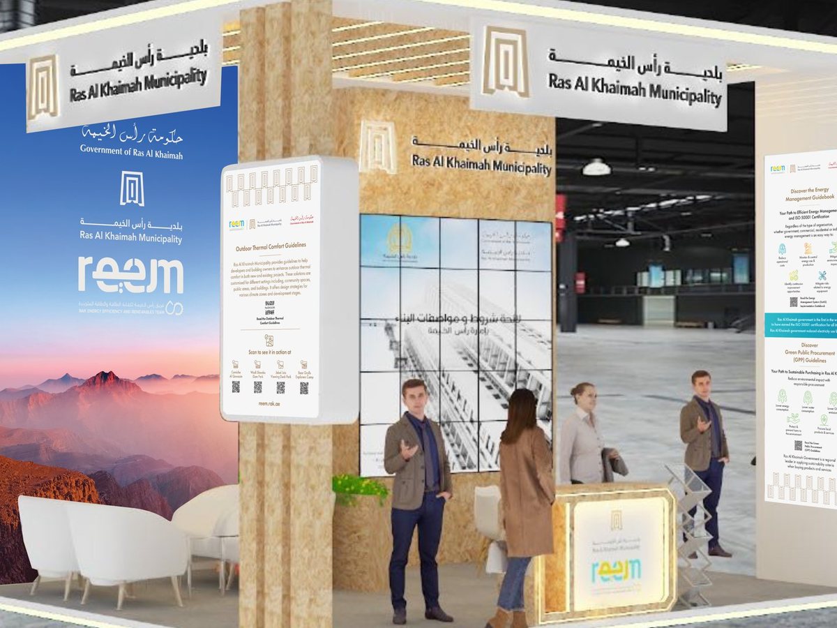 RAK Energy Summit stand, left view