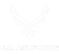 U.S. Air Force logo with stylized wings and star above text.