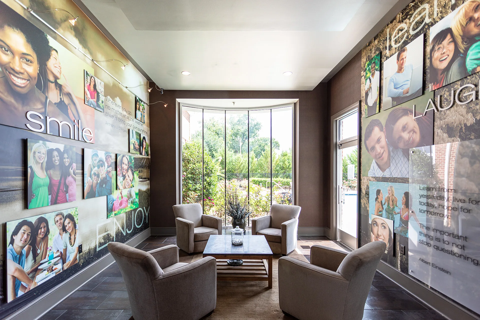 Clubhouse lounge area