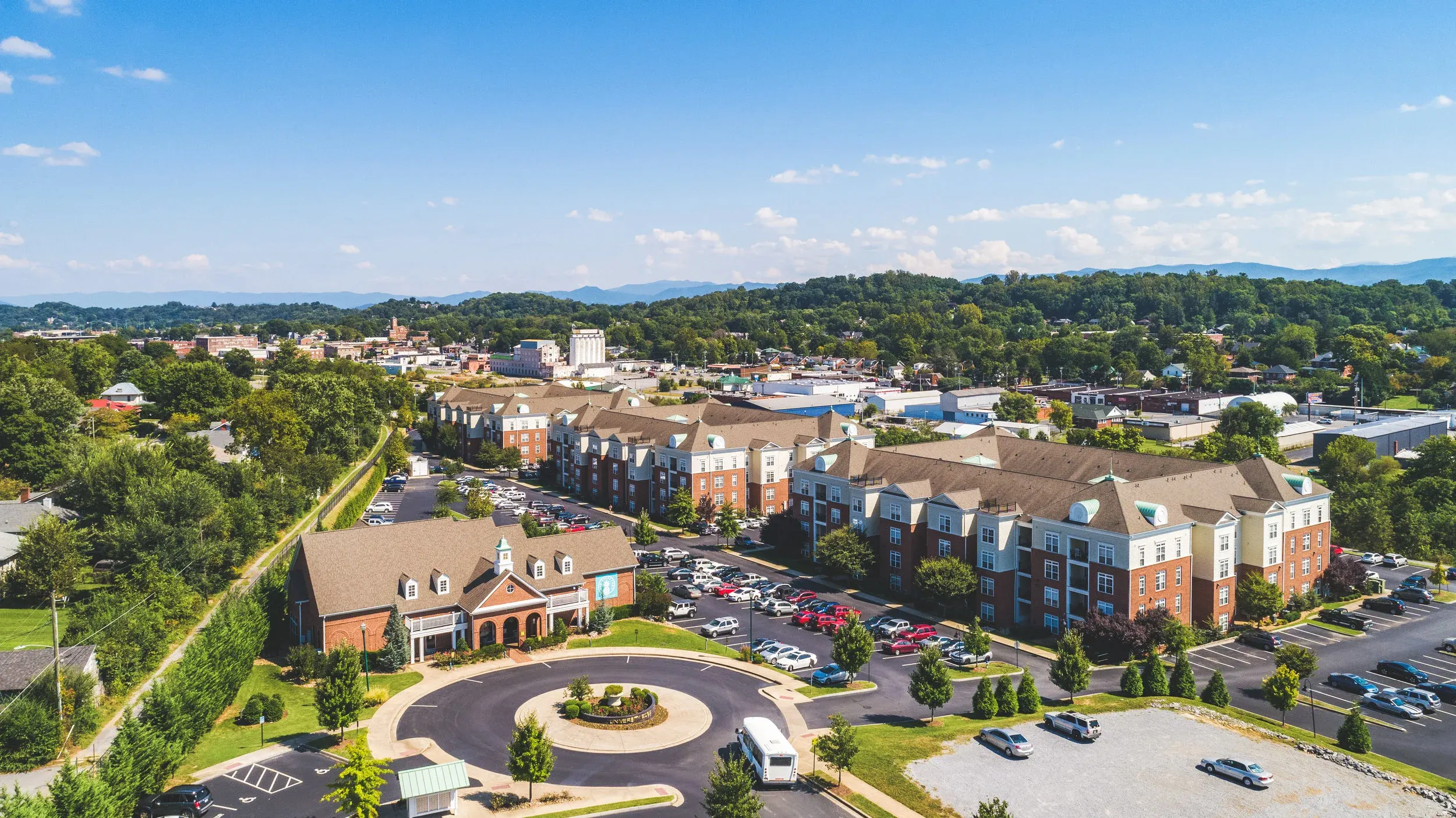 Aerial view of complex