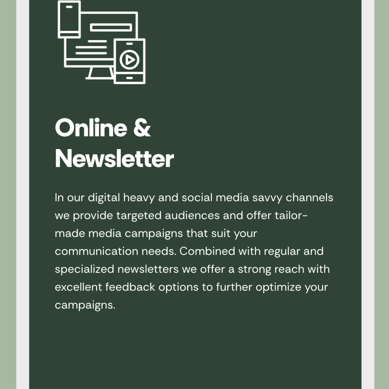 A system of channels