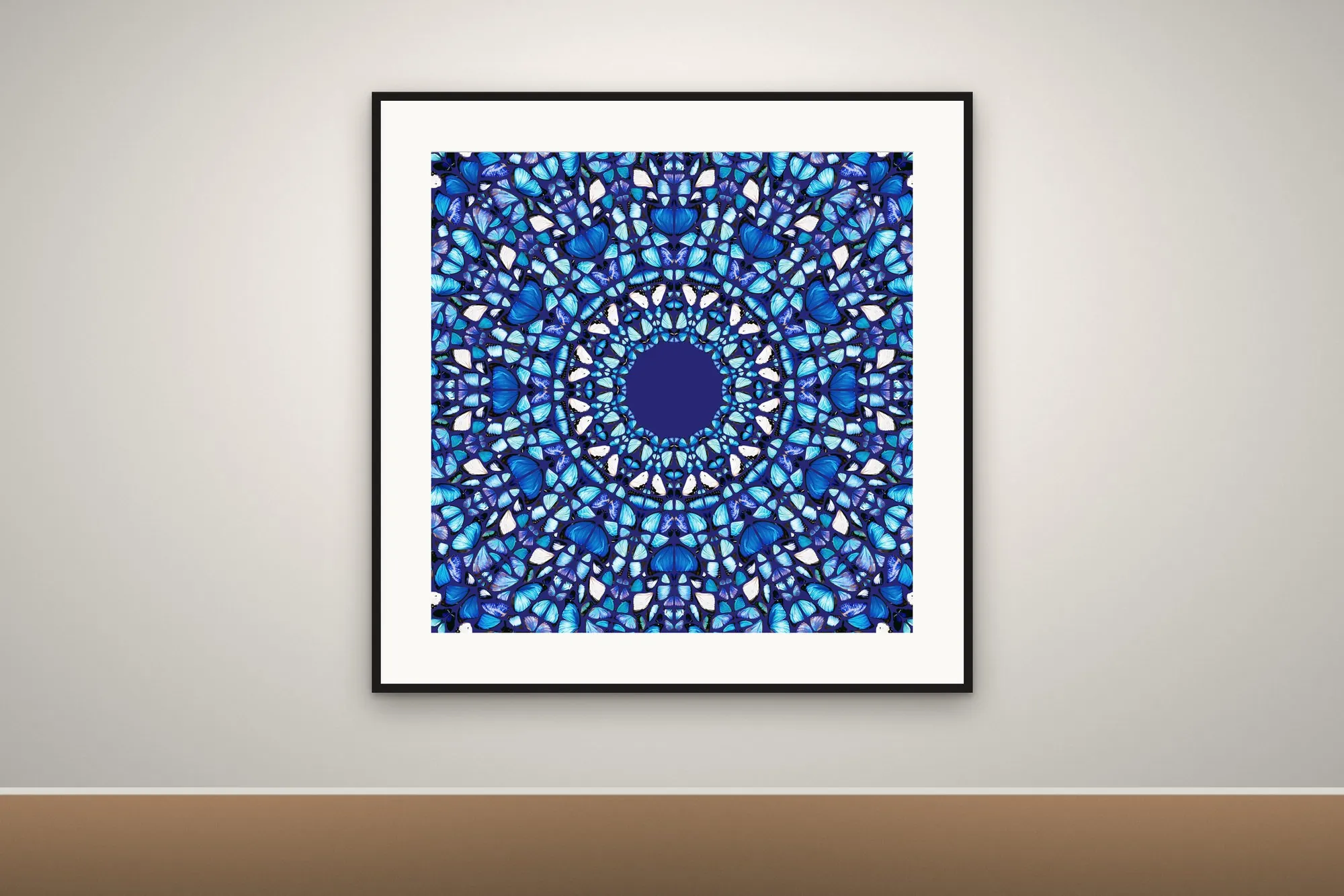 Mockup of Wings of Life VI hanging in a gallery space
