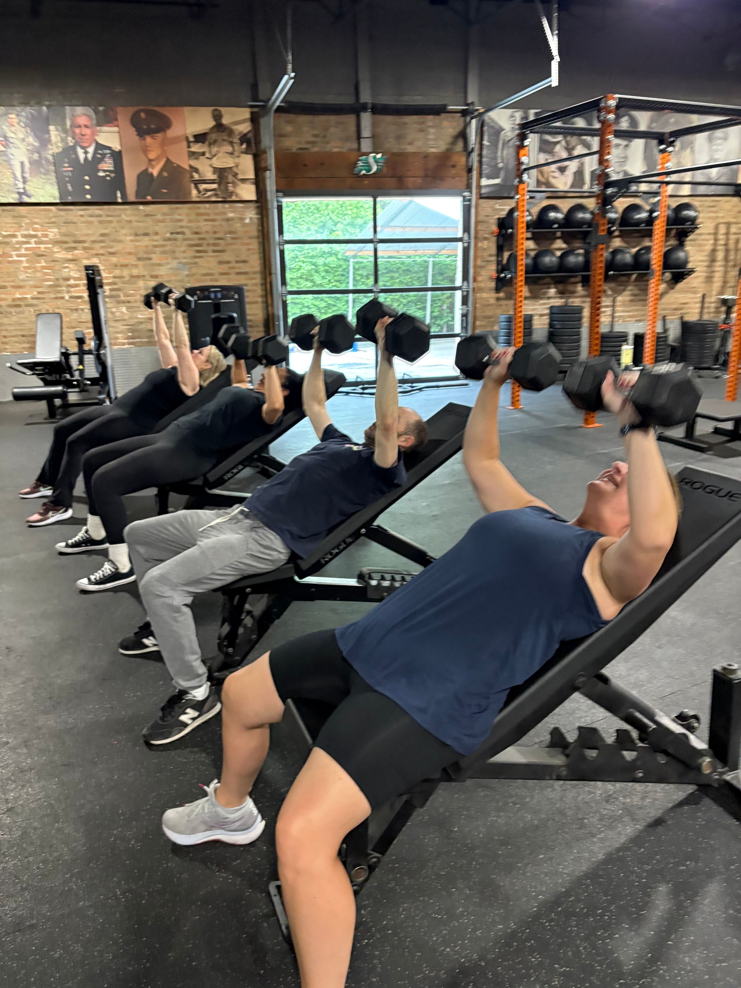 Specifically designed for busy adults 35+ our small group strength training program offers the perfect blend of personalized coaching and the motivating energy of a small community. We keep our groups intentionally small, 2-6 to ensure you get the focused attention, safe form correction, and tailored guidance you need, all within a supportive group environment.