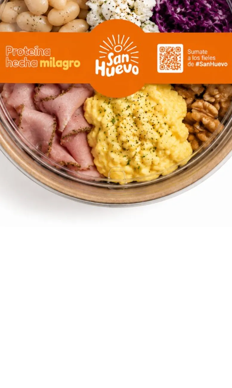 Bowl proteico con huevo revuelto