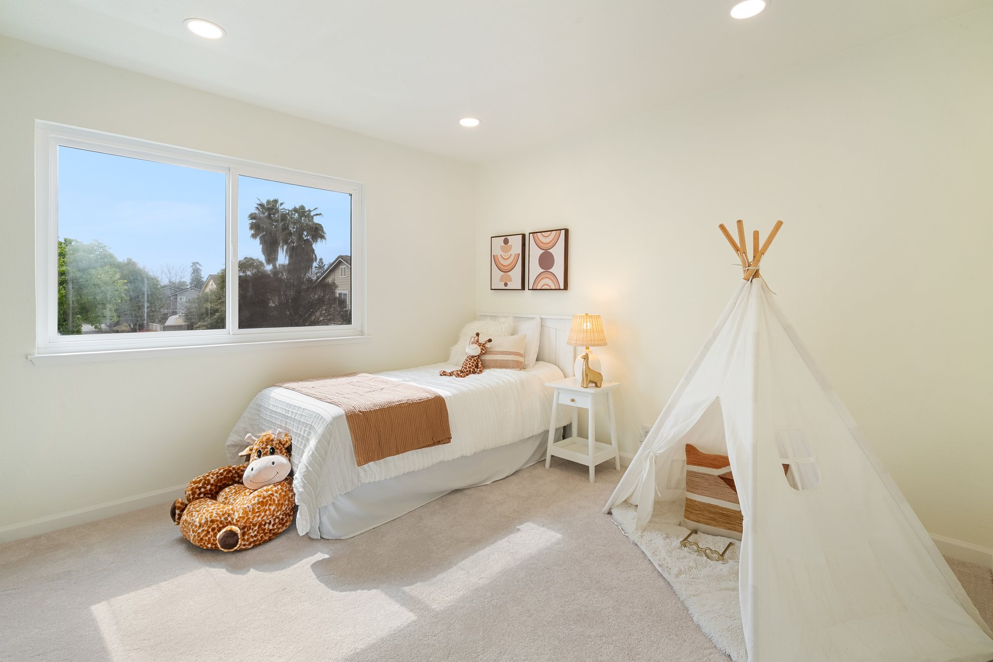 A bedroom in a home in San Jose. Real estate photography by Lumiful Media